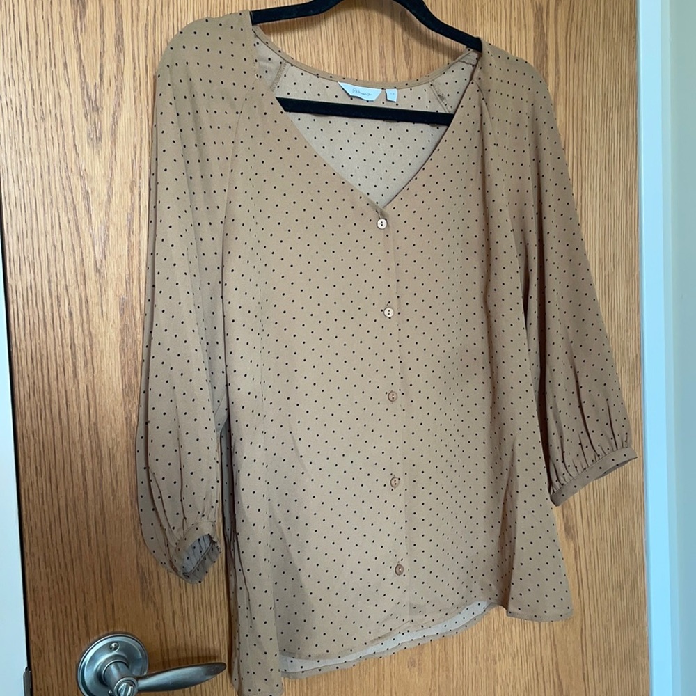 Reitmans Polka-Dot Blouse